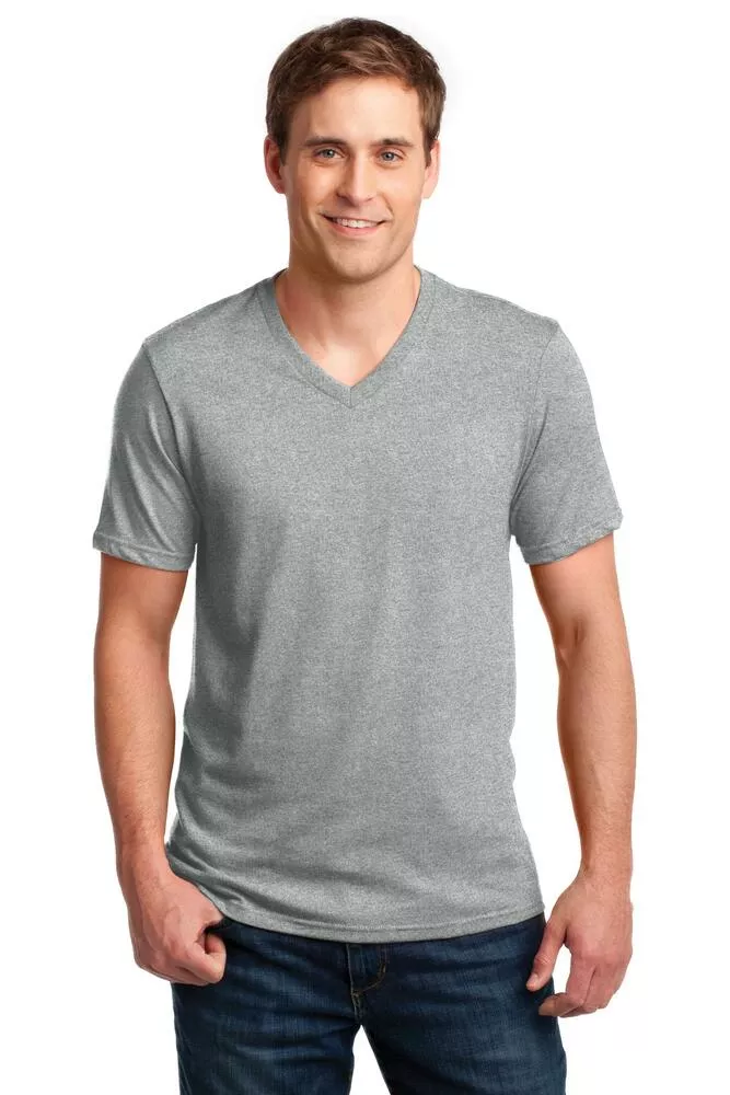 100% Combed Ring Spun Cotton V-Neck T-Shirt