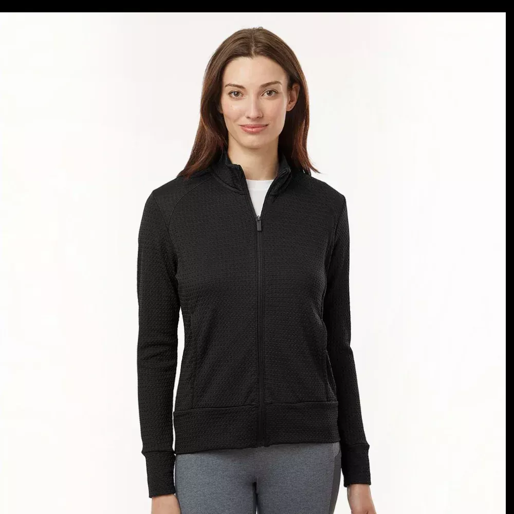 Adidas A1007 Women's Ultimate365 Textured Full-Zip Jacket