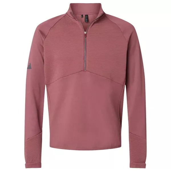 Adidas Men's Quiet Crimson Quarter Zip Pullover