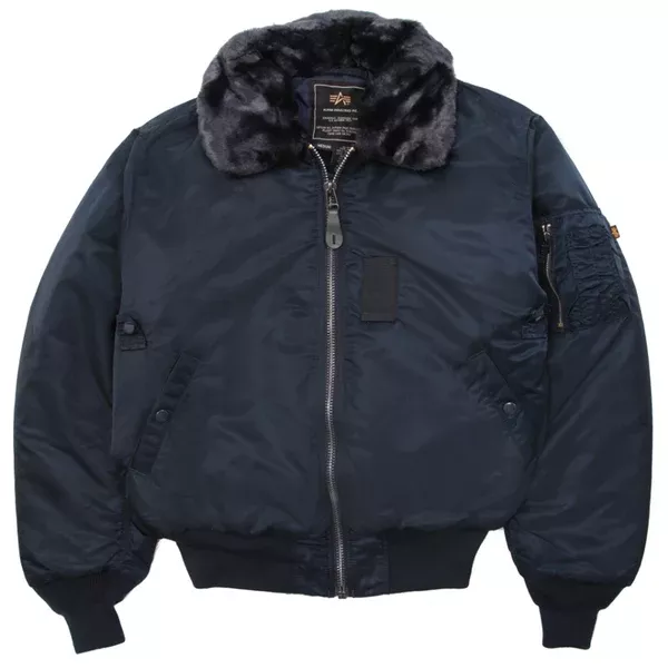 Alpha Industries Men's Replica Blue B-15 Flight Jacket