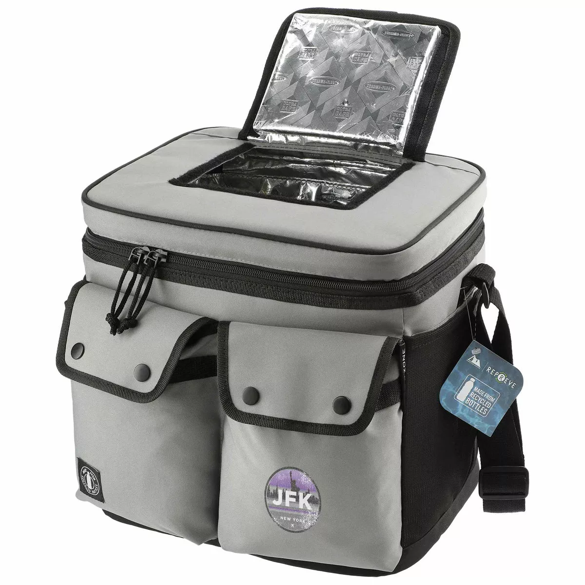 Arctic Zone 3860-78 Repreve 24 Can Double Pocket Cooler