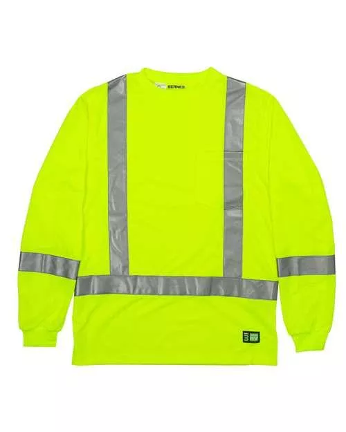 Berne Apparel Hi-Vis Class 3 Performance Pocket T-Shirt HVK013
