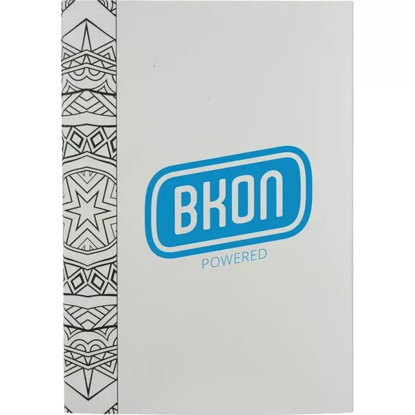 Bullet White/Black 5.5" x 8.5" Doodle Coloring Notebook