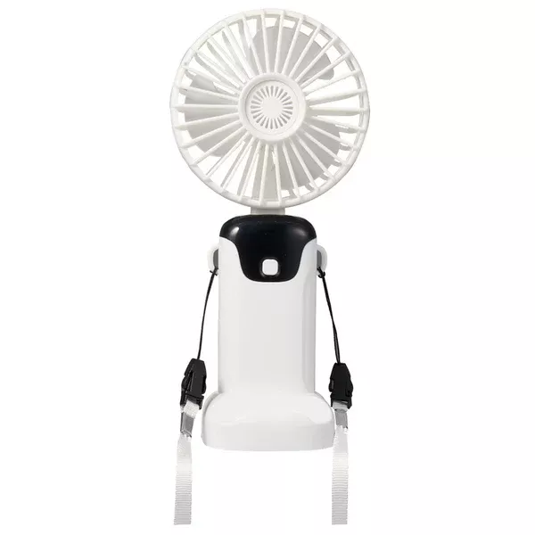 Bullet White Rechargeable Personal LED Fan