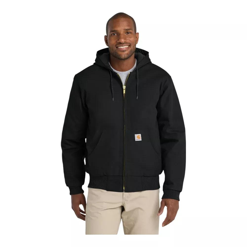 Carhartt CTT106677 Tall Quilted-Flannel-Lined Duck Active Jac