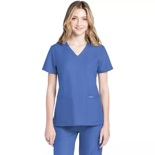 Cherokee Women's Ciel 2-Pocket V-Neck Top