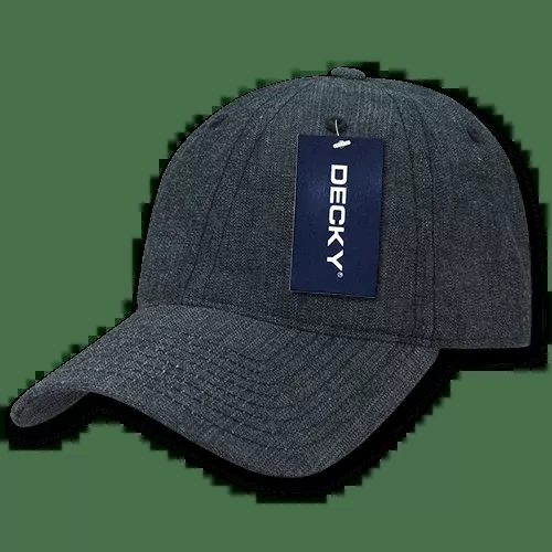 Decky 6 Panel Low Profile Relaxed Denim Dad Hat | Decky 117