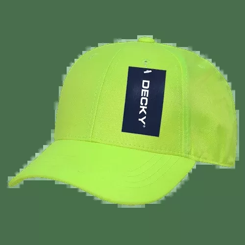 Decky 6 Panel Low Profile Structured Neon Cap | Decky 761