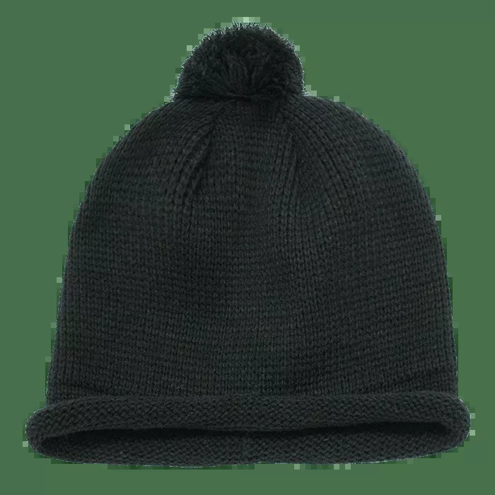 Decky Solid RollUp Beanie w/PomPom | Decky 611A