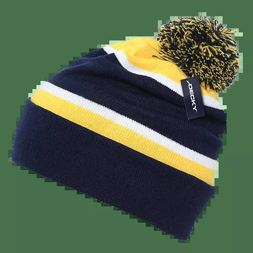 Decky Two Tone Pom Pom Beanies | Decky 690