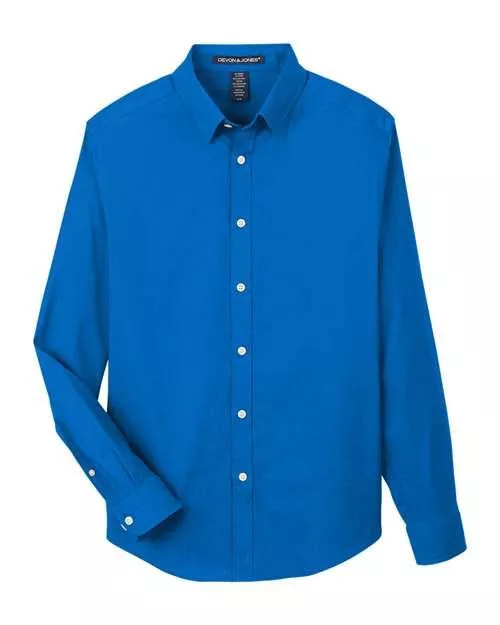 Devon & Jones CrownLux Performance Spencer Poplin Dress Shirt DG505