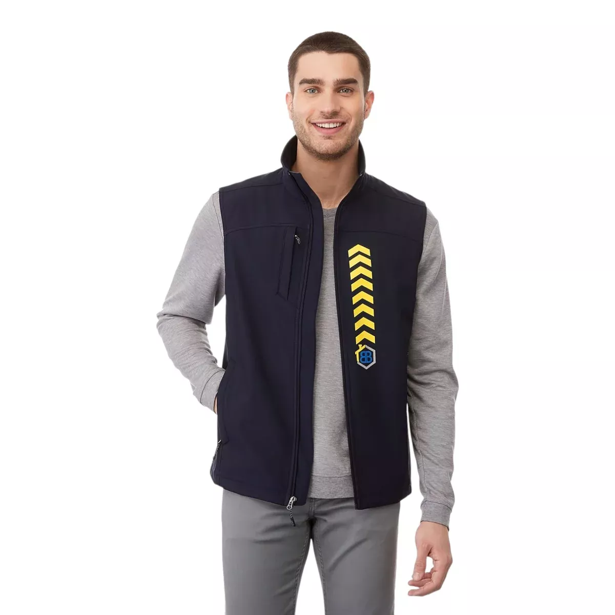 Elevate TM12501 Stinson Men's Softshell Vest