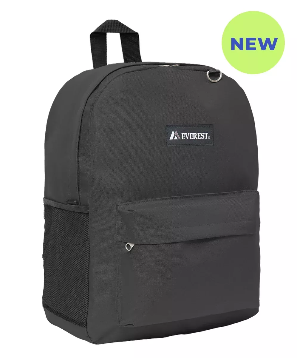 Everest Classic Laptop Backpack with Mesh Pockets Large 3045MSH