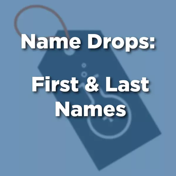 First & Last Names