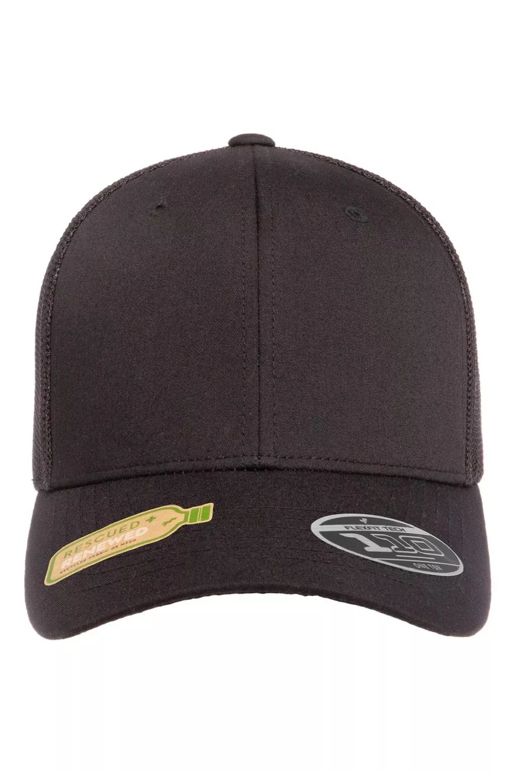 Flexfit Hats Mens Recycled Mesh Flexfit Hat - Black
