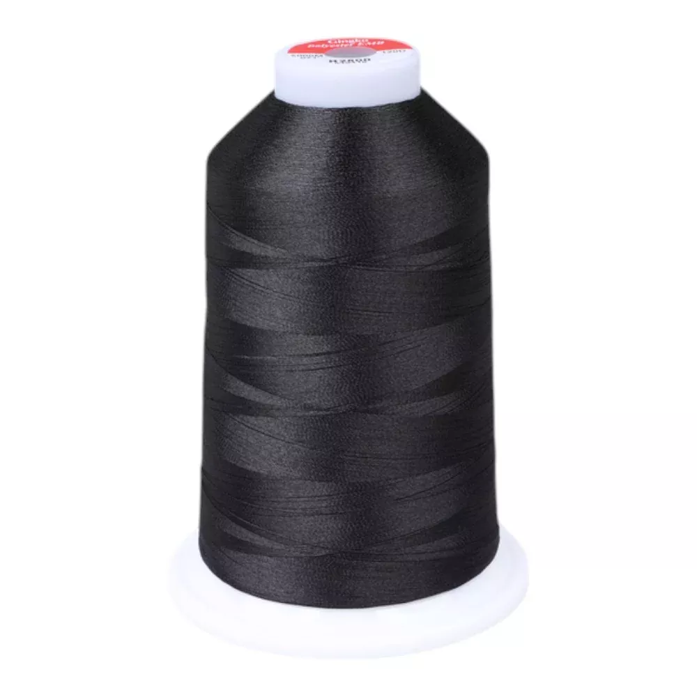Gingko 646 PolySHINE #40 5000M Embroidery Threads-Black