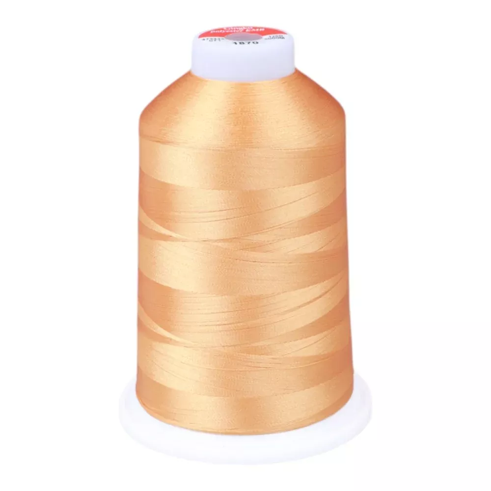 Gingko 646 PolySHINE #40 5000M Embroidery Threads-Brown Orange
