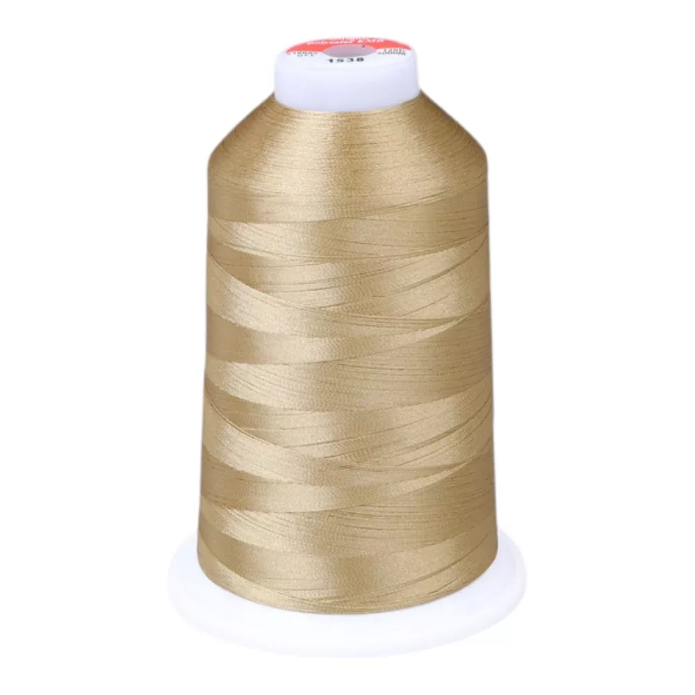Gingko 646 PolySHINE #40 5000M Embroidery Threads-Gold Brown