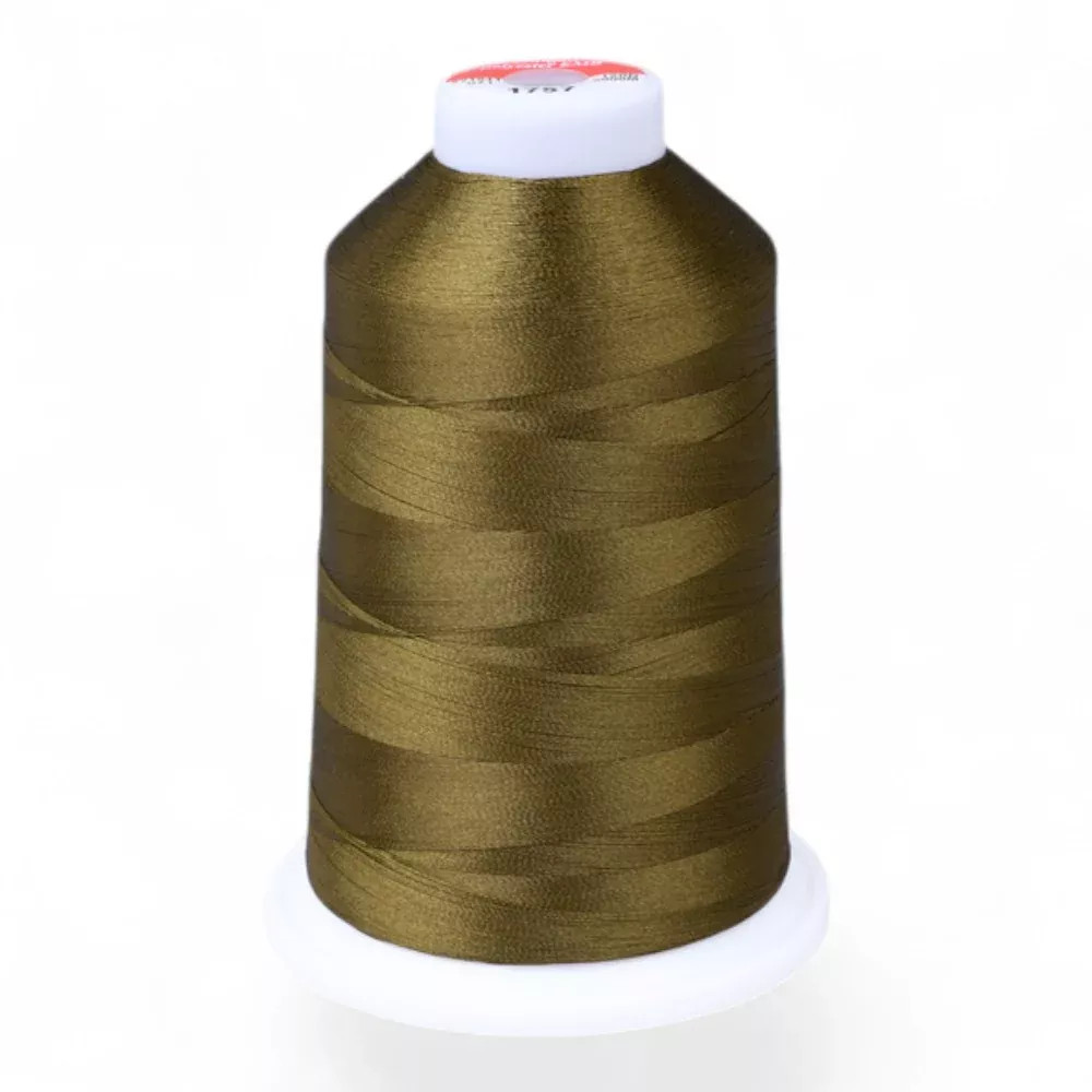 Gingko 646 PolySHINE #40 5000M Embroidery Threads-Green Brown