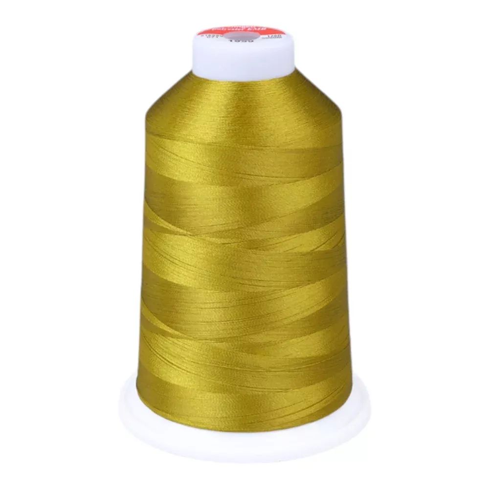 Gingko 646 PolySHINE #40 5000M Embroidery Threads-Green Gold