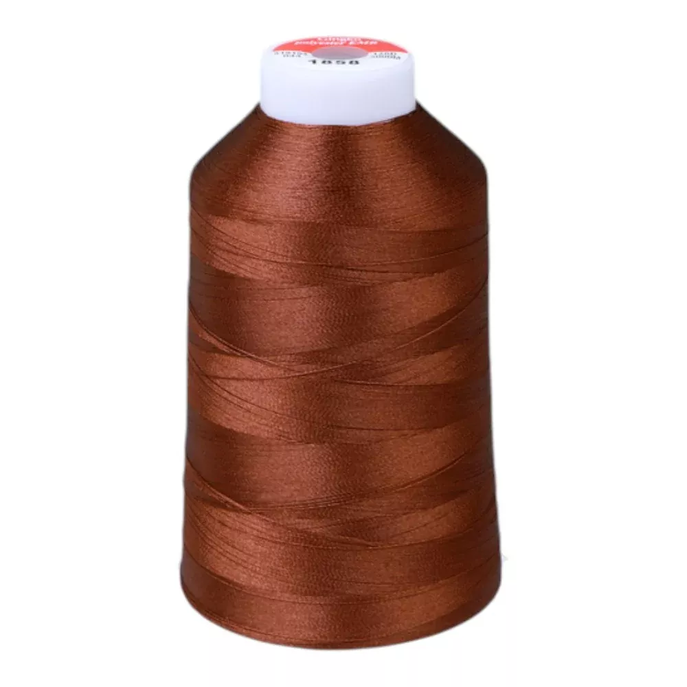 Gingko 646 PolySHINE #40 5000M Embroidery Threads-Red Brown