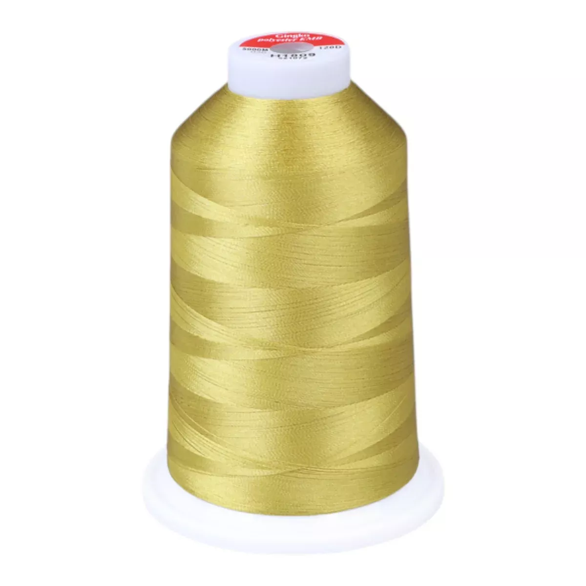 Gingko 646 PolySHINE #40 5000M Embroidery Threads-Yellow Green