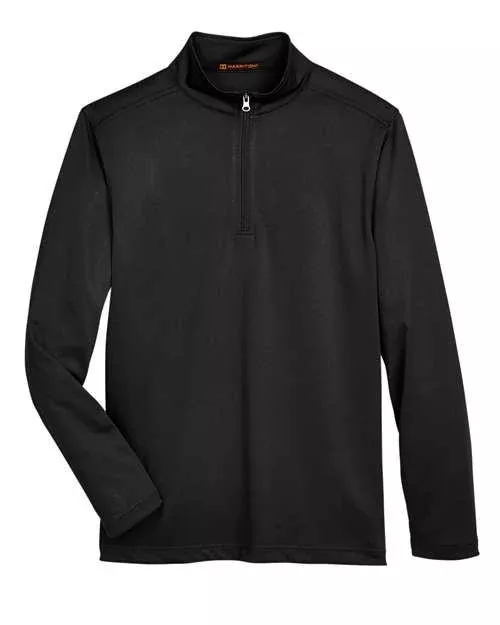 Harriton Advantage Snag Protection Plus Quarter-Zip Pullover M748 Plus Size