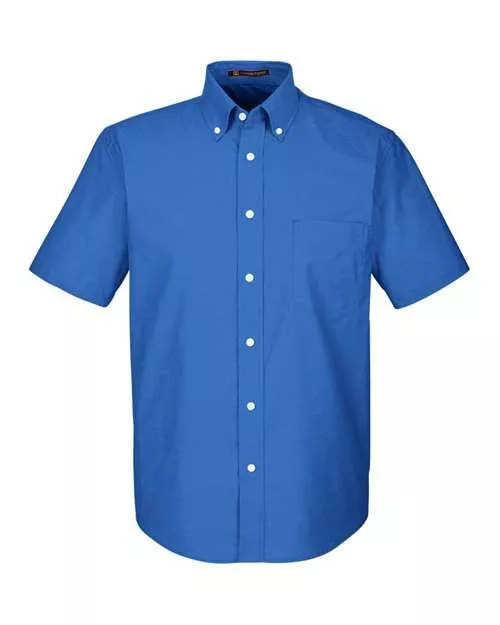 Harriton Oxford Short Sleeve with Stain-Release M600S