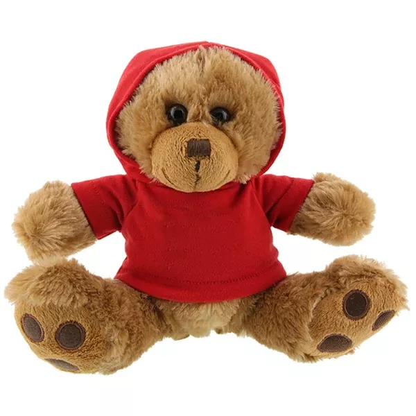Hit 8 1/2" Big Paw Brown Bear with Red Hoodie