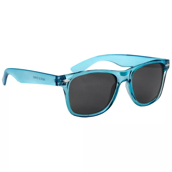 Hit Translucent Blue Malibu Sunglasses