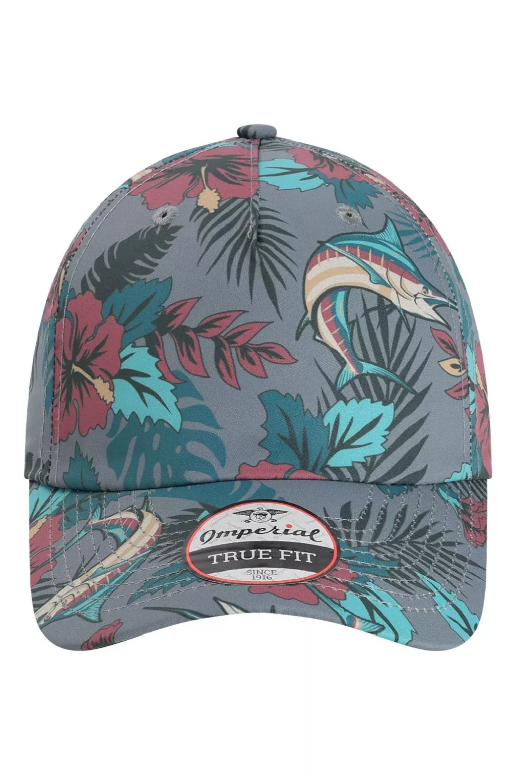 Imperial Hats Mens The Easy Read Moisture Wicking Adjustable Hat - Coast Blue