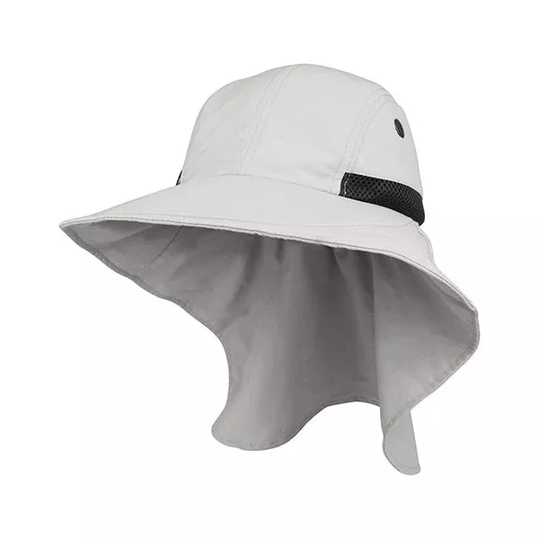Juniper J7213B Ladies' Nylon Wide Brim Flap Cap