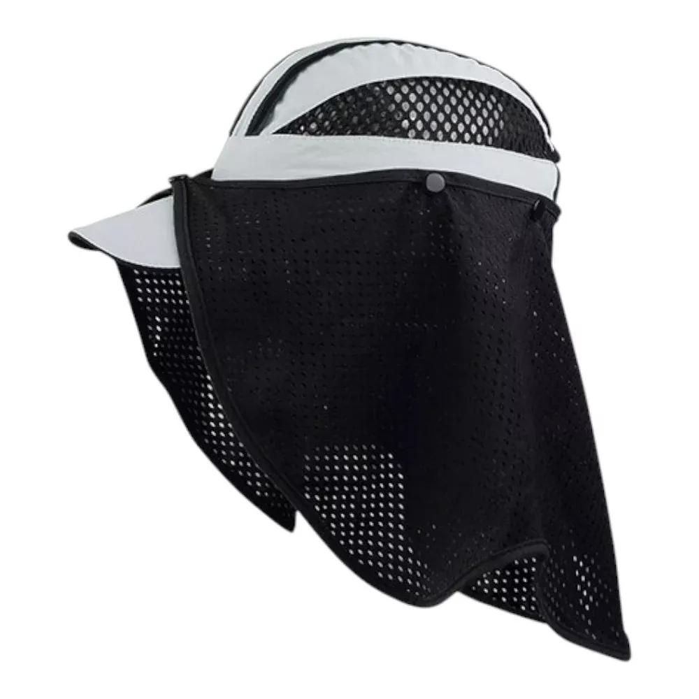 Juniper J7214 Taslon UV Cap with Attachable Mesh Flap