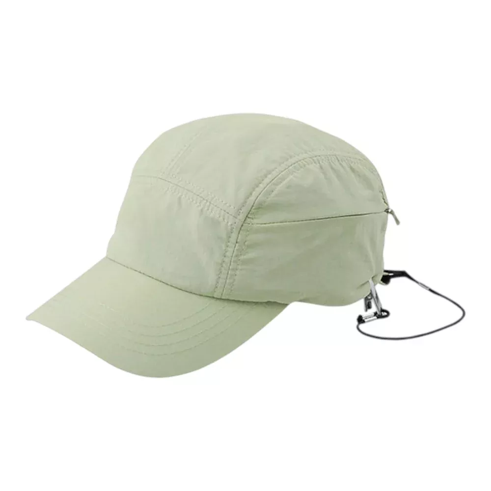 Juniper J7218 Outdoor Taslon Cap with Zipper Pocket