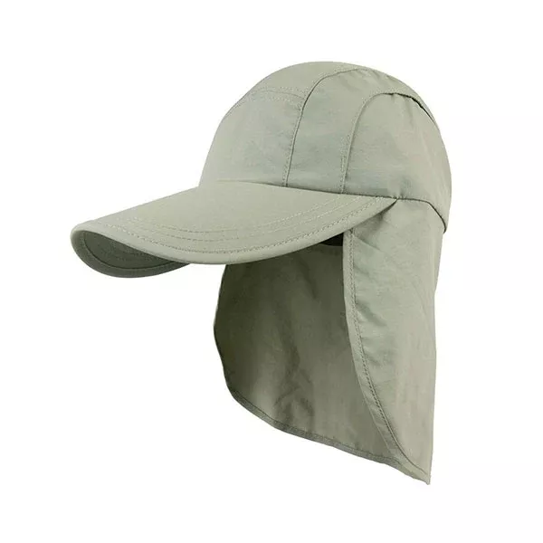 Juniper J7220 Taslon UV Cap with Flap & Draw String