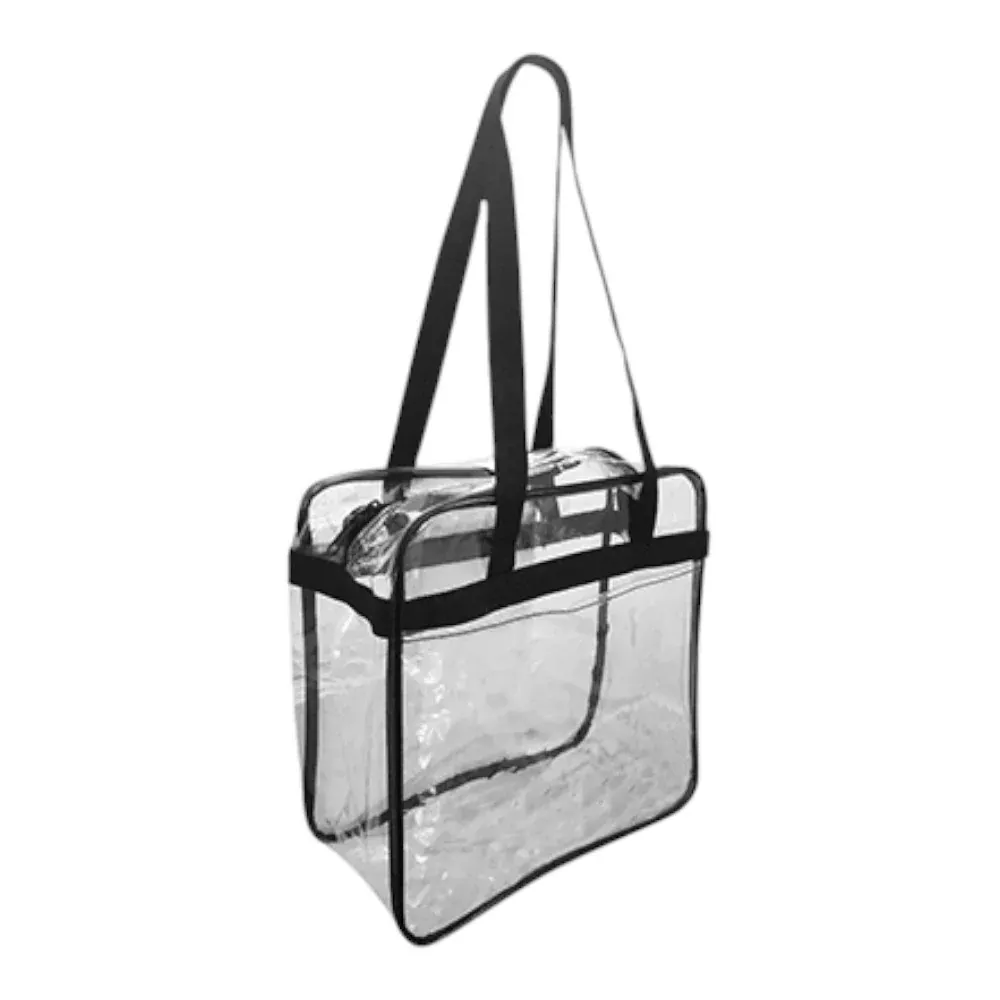 Liberty Bags OAD5005 Clear Zippered Tote w/ Top and Bottom Gusset