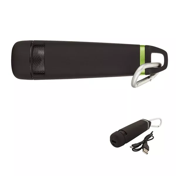 Logomark Green Ring Series 2500Mah Power Bank and Speaker