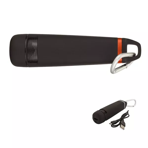Logomark Orange Ring Series 2500Mah Power Bank and Speaker