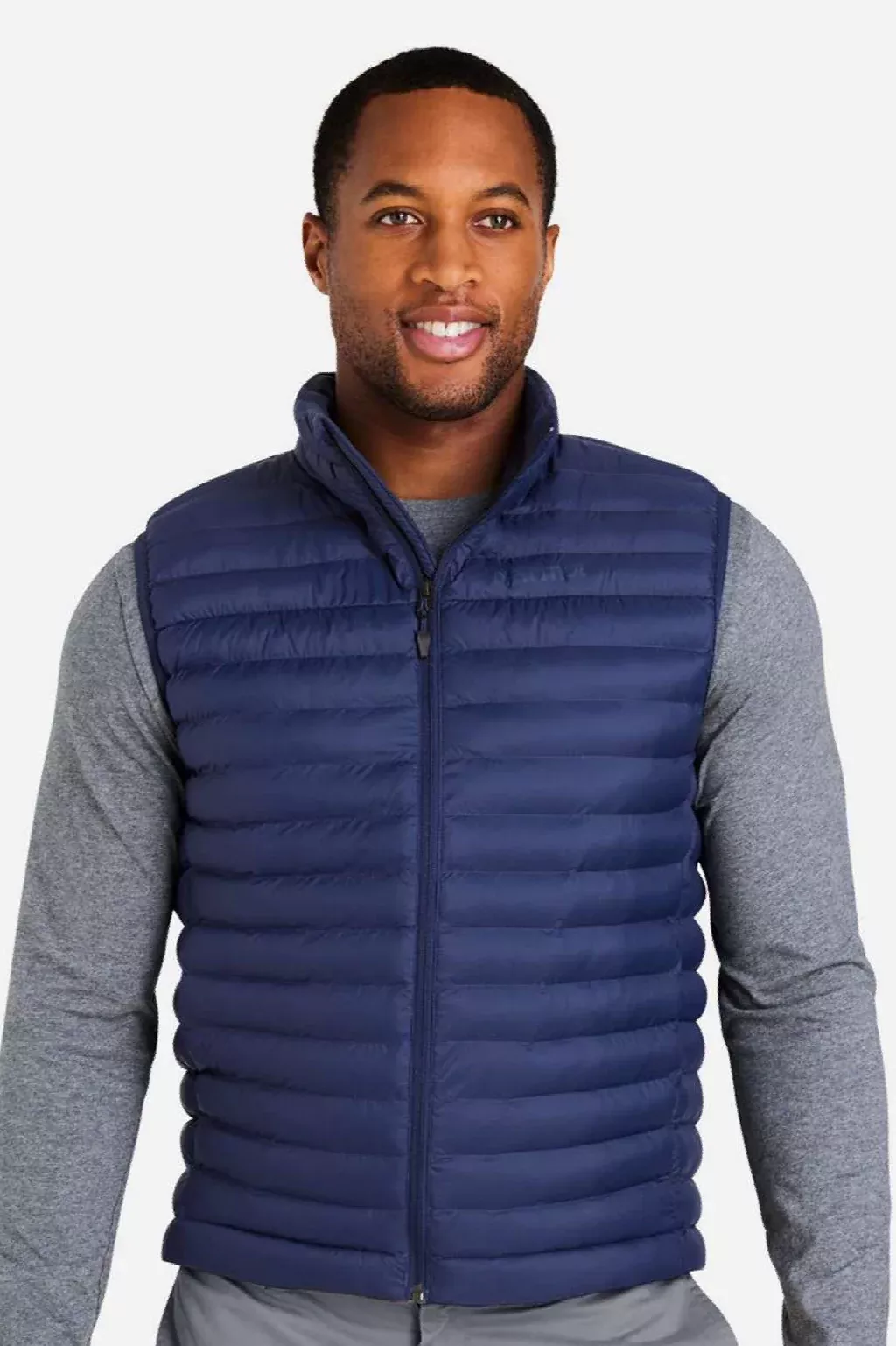 Marmot Mens Echo Featherless Full Zip Vest - Arctic Navy Blue