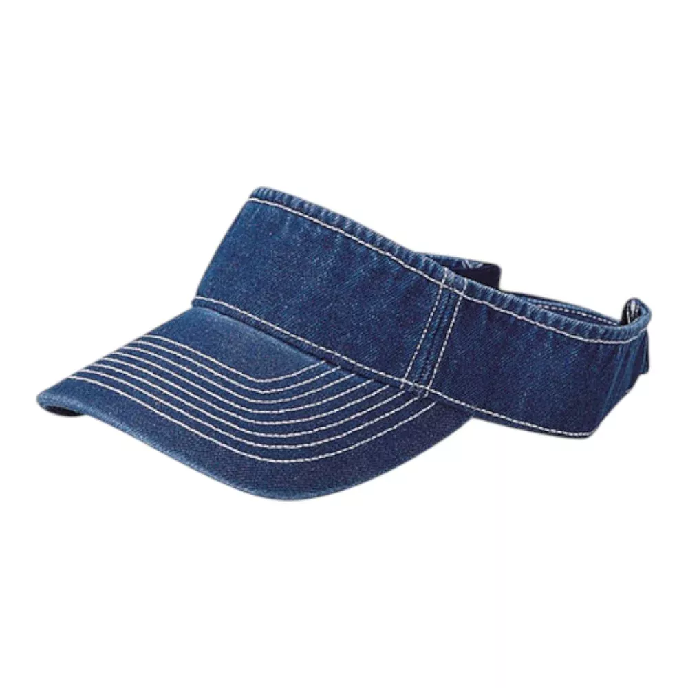 Mega Cap 4029 Pro Style Washed Denim Visor