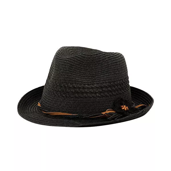 Mega Cap 8954 Ladies' Toyo Braid Fedora Hat