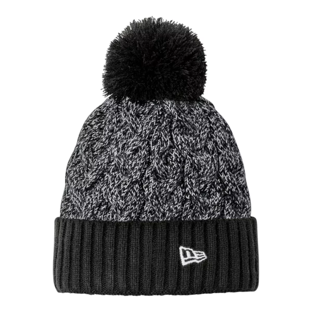 New Era NE910 Marled Knit Pom Beanie