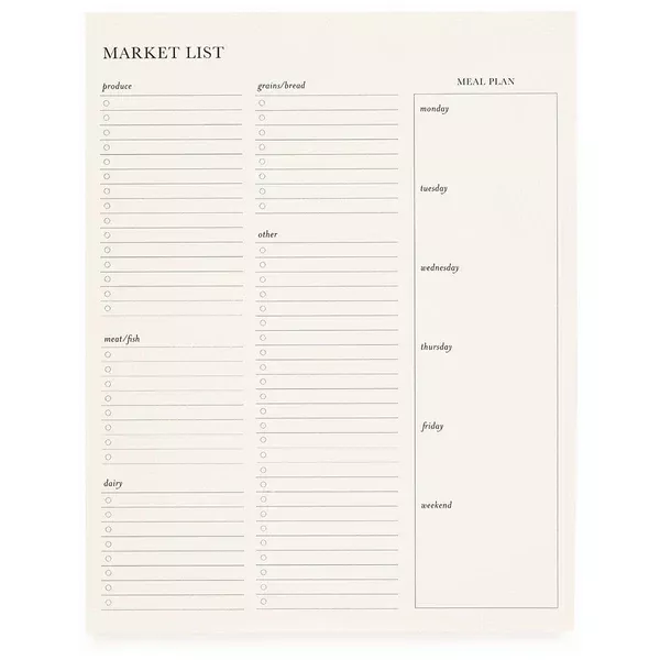 Sugar Paper Cream The Market List