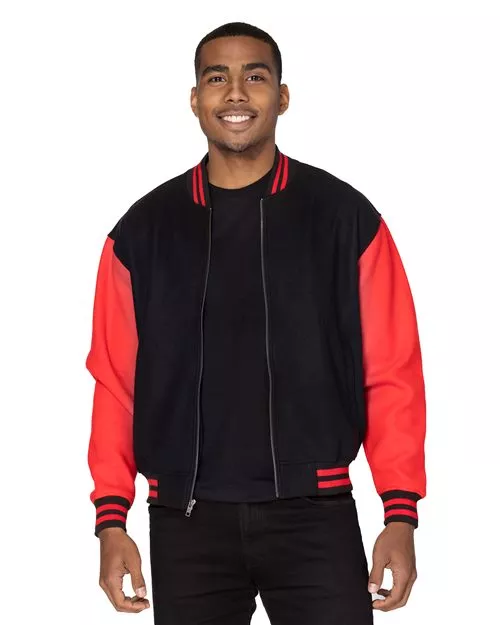 Threadfast Apparel 364J Unisex Legend Jacket – 13.5 oz. Polyester/Acrylic/Wool Varsity Jacket | XS–3XL