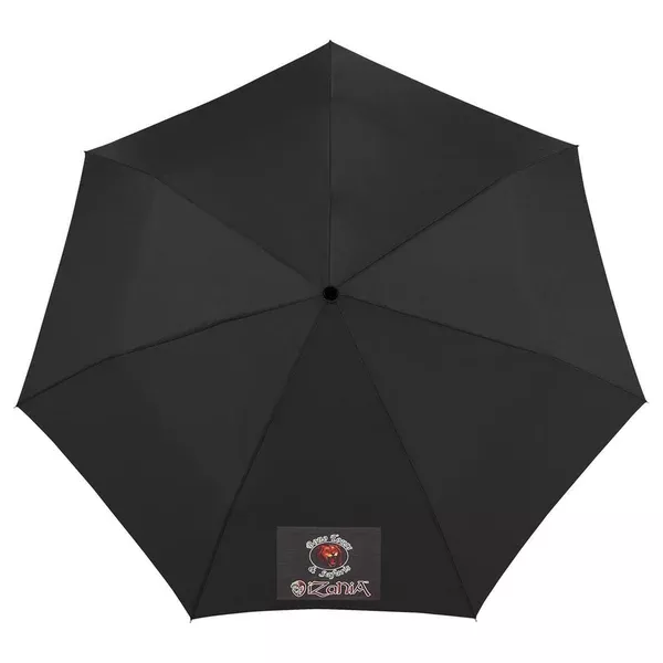 Totes Black 44" 3 Section Auto Open/Close Umbrella