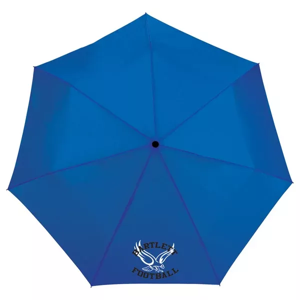 Totes Blue 44" 3 Section Auto Open/Close Umbrella