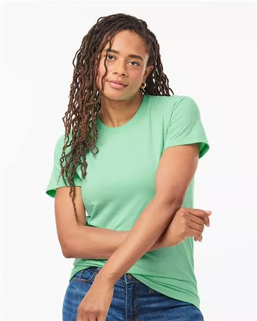 Tultex 602CVC Unisex Combed CVC T-Shirt - Heather Light Mint