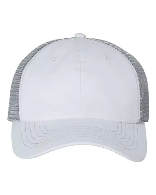 Valucap 3100 Contrast-Stitch Mesh-Back Cap – 55/45 Cotton/Polyester Bio-Washed Twill | Unstructured Low-Profile