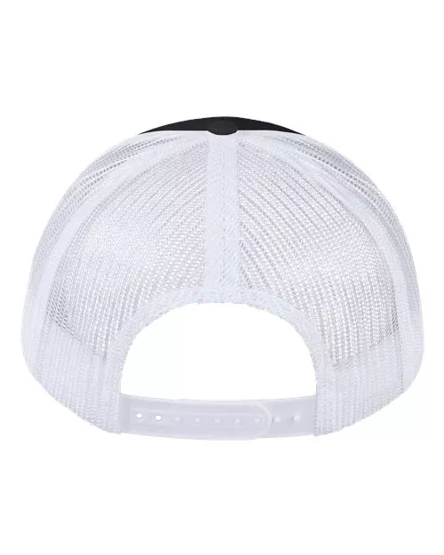Valucap VC955 Poly Twill Trucker Cap – 100% Polyester Twill Front / Poly Mesh Back | Structured 6-Panel | OSFA