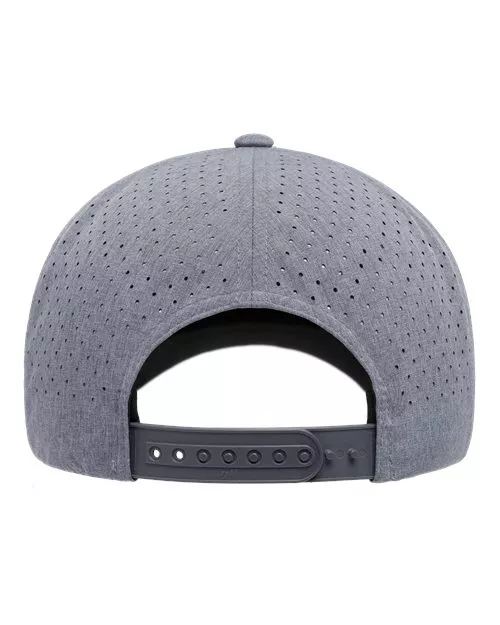 YP Classics 5389BD Five-Panel Perforated Rope Cap – 95/5 Polyester/PU Spandex | Laser Cut | Silver Underbill | OSFA